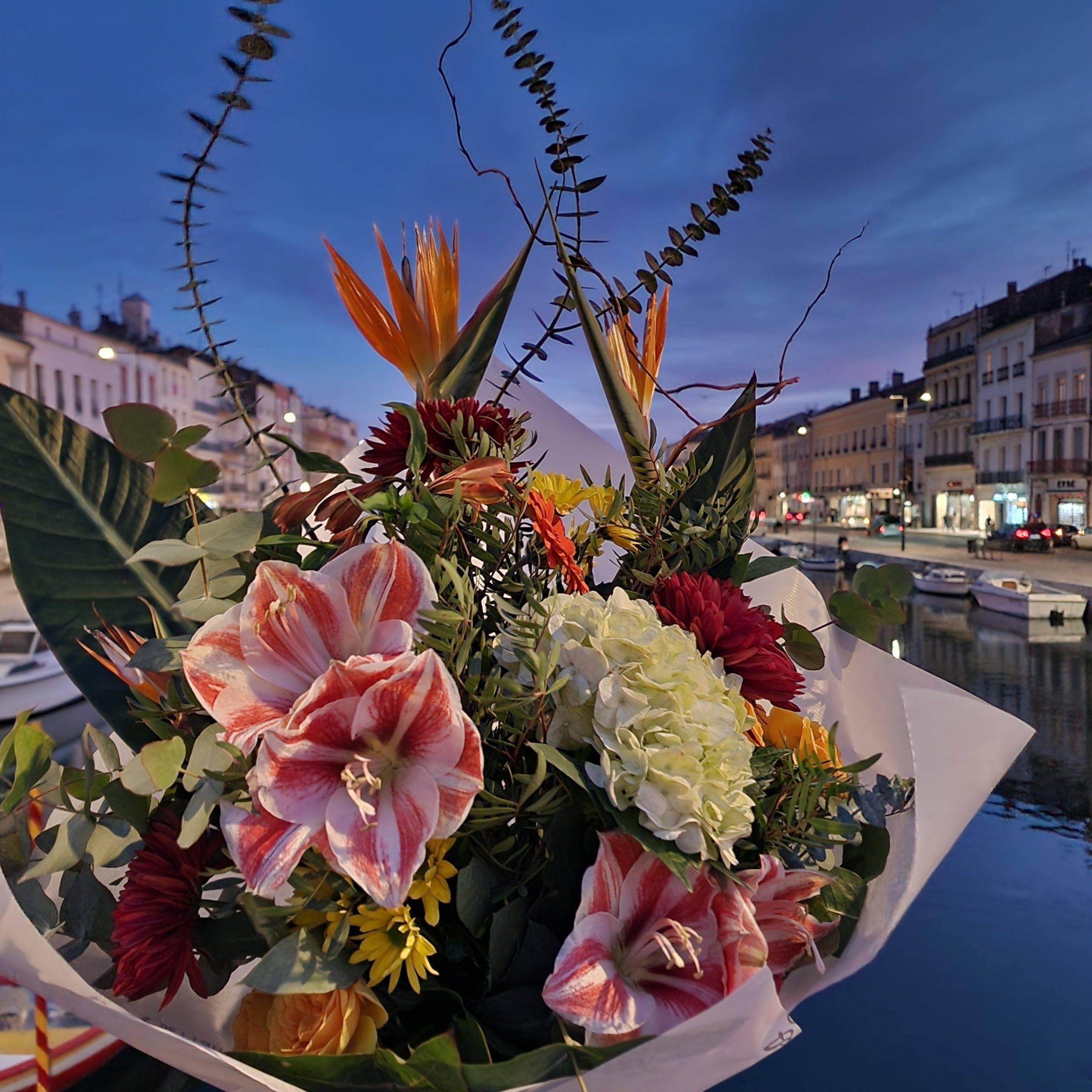 Bouquet de fleurs Fleuriste Sète Amazonie