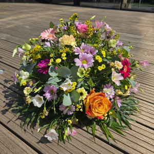 Coussin de deuil champêtre