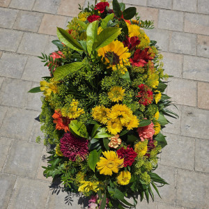 Dessus de cercueil tons chauds