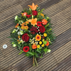 Gerbe piquée tons chauds