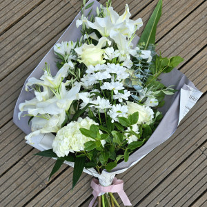 Bouquet gerbe blanc