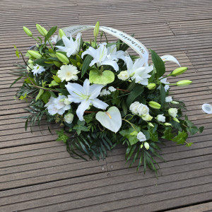 Raquette de deuil blanc