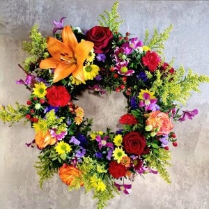 Couronne de fleurs Liberté