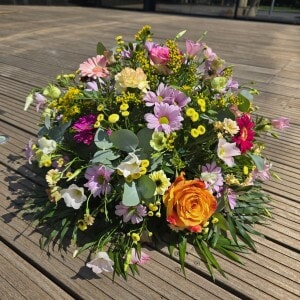 Coussin de deuil champêtre