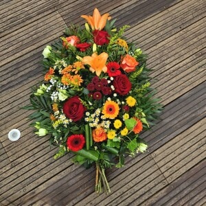 Gerbe piquée tons chauds