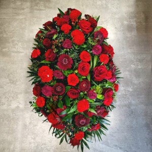 Raquette de deuil rouge