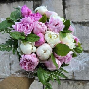 Bouquet de pivoines pastel